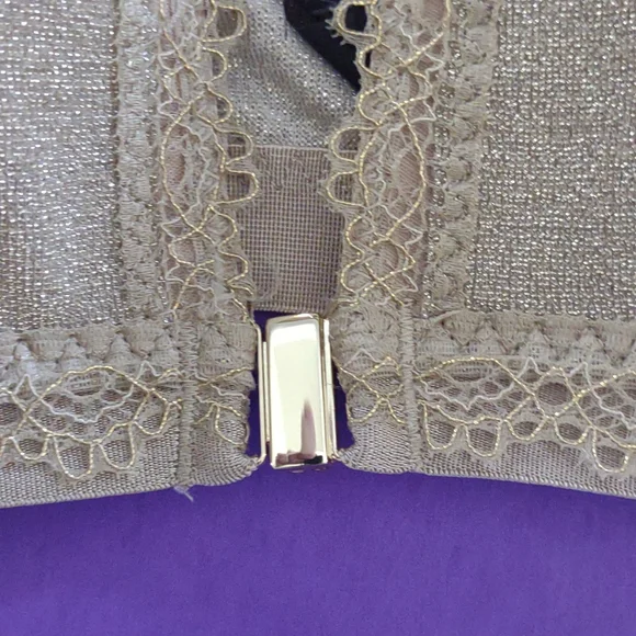 Imtimissimi metallic gold soft cup bra. Size is missing fits 34B/C - Picture 2 of 8
